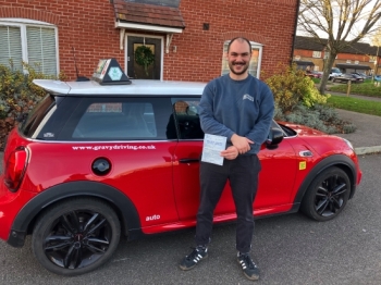 Simon was fantastic from the first to last, would recommend without hesitation! Patient, informative, and entirely helpful at every stage. Thanks to Simon I passed at my first attempt!